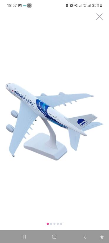учебник по азербайджанскому языку 6 класс: Masaüstü təyyarə modeli – Malaysia Airlines livery - Realistik detal