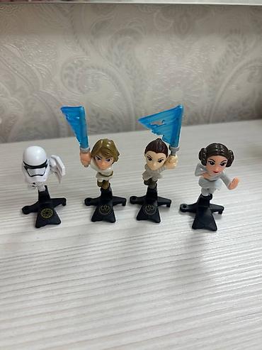 меч: Фигуроки Star War - 4 персонажа: штурмовик, Люк Скайуокер с синим — 1