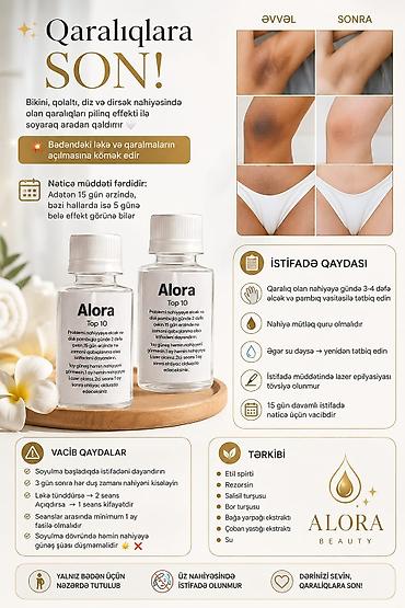 qara rəng: Alora Beauty – qaralıq və ləkələrə qarşı qabıqlanma effekti ilə baxım — 3