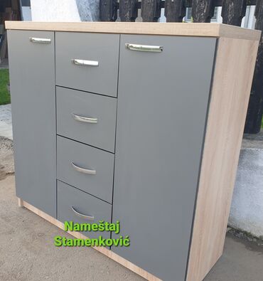 Komode: Komode sa i bez ogledala 120cm duzine raznih dezena za siroku primenu — 7