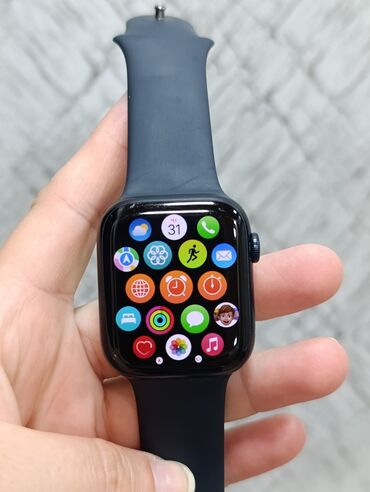tek qas: Smart saat, Apple, Sensor ekran, rəng - Qara