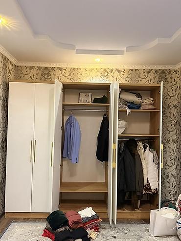 Мебель: Спальный гарнитур, Б/у, Двуспальная кровать, МДФ, цвет - Белый — 4