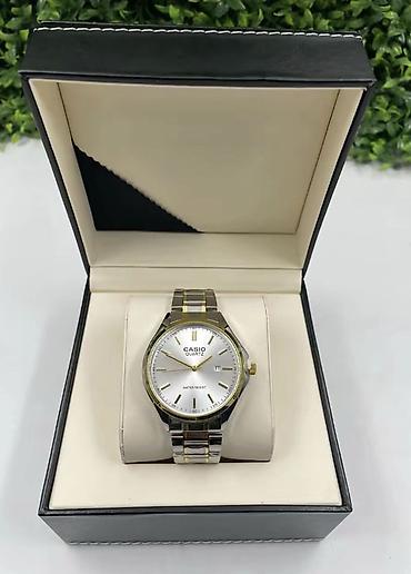 Наручные часы: Casio Quartz kişi qol saatı - Klassik dizayn: Gümüşü siferblat — 1