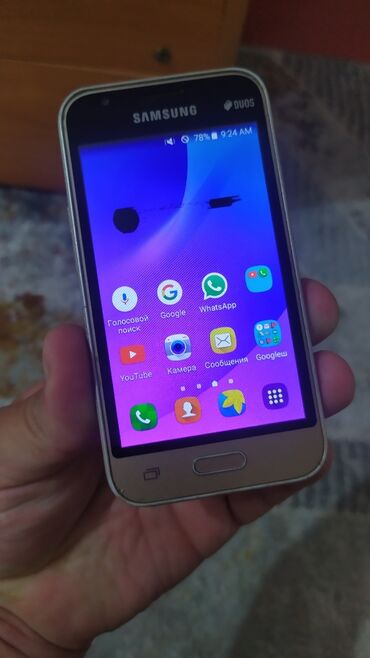Samsung: Samsung Galaxy J1 Mini, Б/у, 8 GB, цвет - Серый, 2 SIM