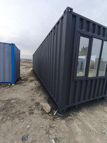 Konteynerlər: Metal karkaslı konteyner ev/ofis - Ölçü: təxmini 40 ft uzunluqlu — 3
