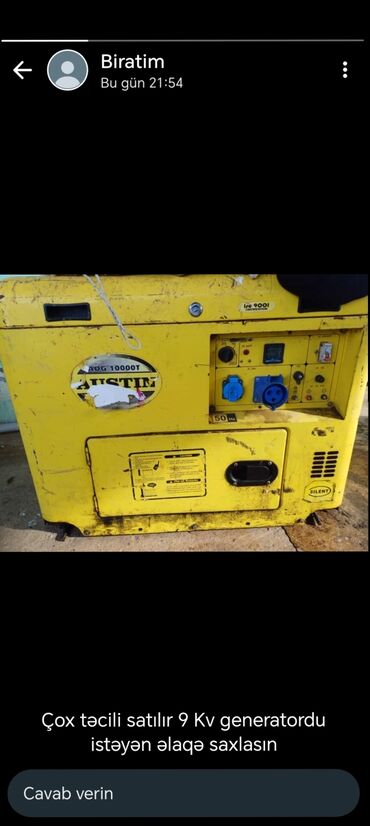 mini generator: İşlənmiş Generator Ünvandan götürmə