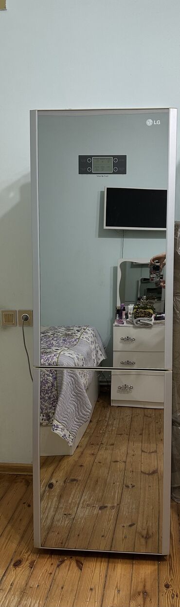 islenmis soyducular: İşlənmiş 2 qapılı LG Soyuducu Satılır, rəng - Boz, Dispenserli