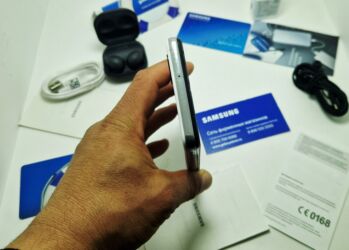 Samsung: Samsung Galaxy A32 5G, Б/у, 256 ГБ, цвет - Бежевый, 1 SIM, eSIM, 2 SIM — 7