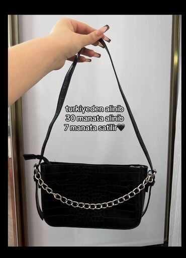 Çantalar: Qadın çantaları – 4 model 1) Qəhvəyi monoqramlı mini çiyin çantası - — 8