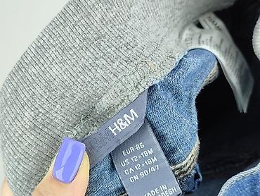 bluzka nirvana: Spodnie jeansowe, H&M, 12-18 miesięcy, stan - Bardzo dobry — 4