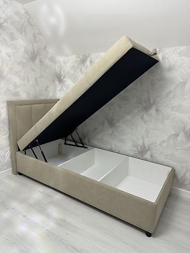 Односпальные кровати: Кровать Односпальные кровати высокого качество паралон Россия ткань — 7