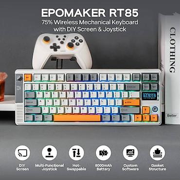 hot: Клавиатура, Механическая, Bluetooth, Проводное подключение, Размер: 75% — 1
