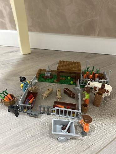 qala oyuncaq dəsti: LEGO ferma oyuncağı (original deyil)– heyvan və tərəvəzli oyun dəsti — 1