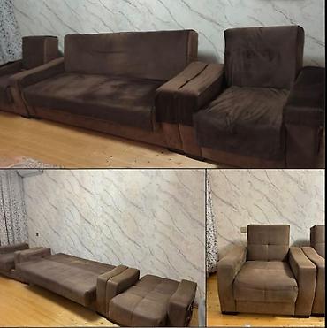 İşlənmiş, Divan, 2 kreslo, Açılan