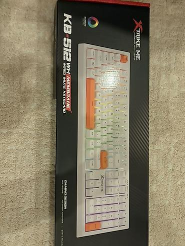 istemmis komputer: Xtrike Me KB-512 WH – simli, səssiz membran klaviatura - Tam ölçülü — 2