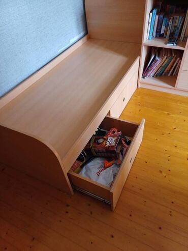 Uşaq və gənc otağı üçün dəstlər: Oğlan və qız üçün, Yeni, Təknəfərlik çarpayı, Komod — 4