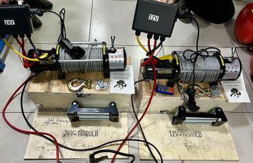 Товары и оборудование для с/х животных: АВТО ЛЕБЕДКИ 12/24 Вт от компании «Техномаш» 9,3мм трос 20 м 9500LB — 9