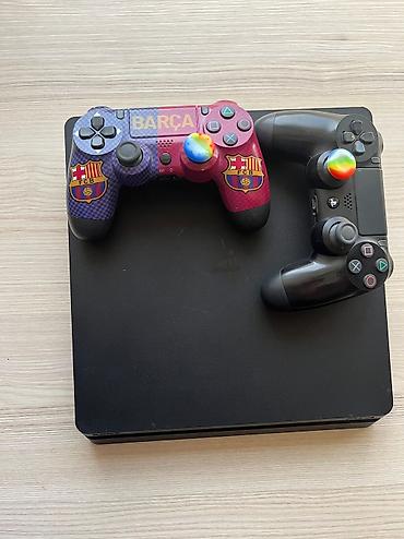ps4 aksesuar: PlayStation 4 Slim 1TB + 20 Oyun Diskləri | Əla Vəziyyətdə | PS4 — 3