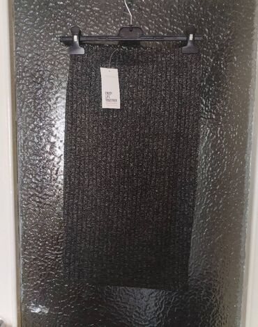 elegantna siva suknja: S (EU 36), Mini, bоја - Crna