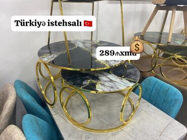 стеклянный стол на кухню купить: Jurnal masası, Yeni, Yumru masa
