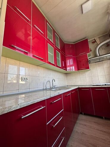 умывальник садовый: Кухонный гарнитур, цвет - Красный, МДФ