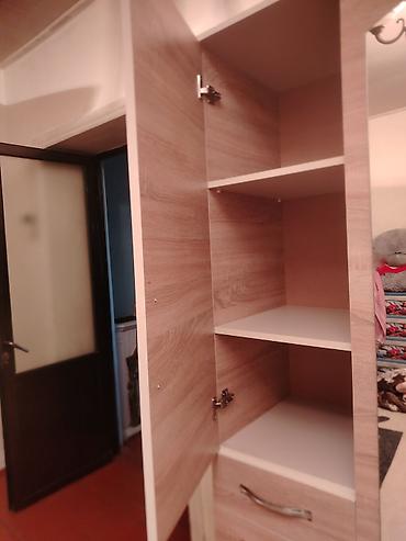 borular: Yeni, 3 qapılı, Güzgülü, Bej, Taxta, Açılan, Düz dolab — 2