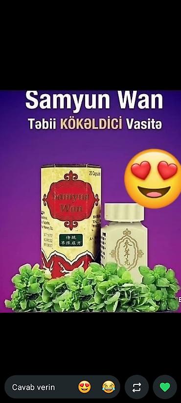 gumus alqi satqisi: Samyun Wan – Təbii kökəldici vasitə Məhsul forması: - Kapsul şəklində — 1