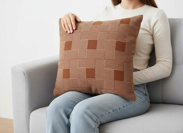 Poszewki: Pillowcase, 40 x 40, kolor - Brązowy, stan - Bardzo dobry