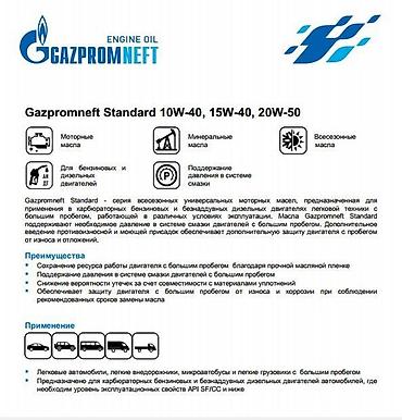 sg 9: Стандарт 10w40 Газпромнефть. Gazpromneft Standard 10w40 - всесезонное — 2