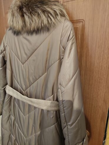 Пальто: Пальто, Зима, Длинная модель, Приталенная модель, 4XL — 7