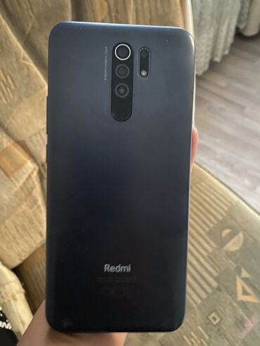 микрофоны бу: Redmi, Redmi 9, Колдонулган, 64 ГБ, түсү - Кара, 2 SIM