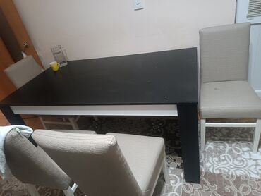 stol uzlukleri: Mətbəx üçün, Açılmayan, Dördbucaq masa, 4 stul