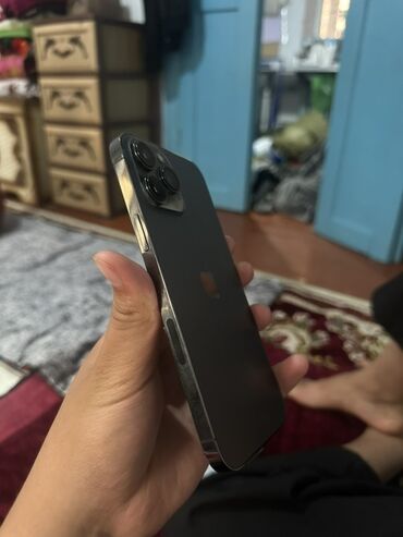 iphone xs max цена в бишкеке бу: IPhone 13 Pro Max, Колдонулган, 256 ГБ, Black Titanium, Каптама, 79 %
