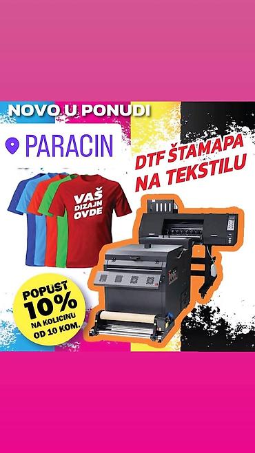 paar salonke: DTF štampa na tekstilu – Paraćin Profesionalna DTF (Direct-To-Film) — 1