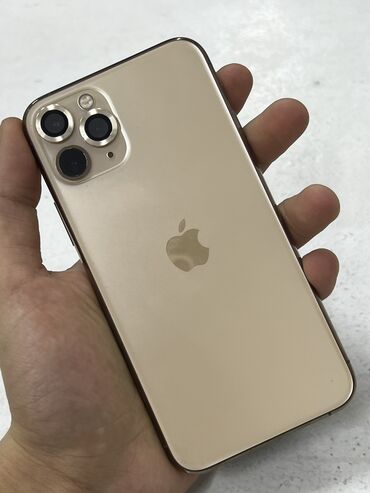 сколько стоит бронированный телефон: IPhone 11 Pro, Б/у, 64 ГБ, Matte Gold, Защитное стекло, 74 %