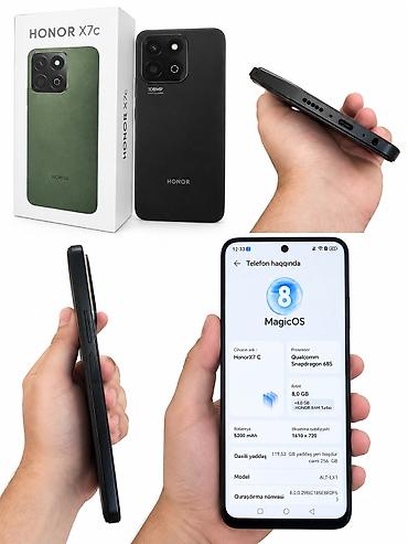 tecno pop 2f: Honor X7c, 256 GB, rəng - Qara, Barmaq izi, Face ID — 2