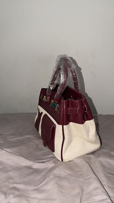 Классикалык сумкалар: Сумка-Hermès Birkin из комбинированных материалов: зернистая кожа — 2