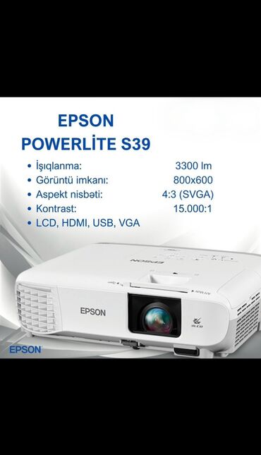 epson projector qiymeti: İşlənmiş Proyektor Epson, Ödənişli çatdırılma