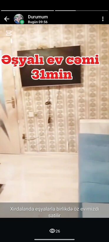 Həyət evləri və villaların satışı: Xırdalanda əşyalarla birlikdə satılan həyət evi.Kim istese yazsin -da lalafo.az — 9 Həyət evləri və villaların satışı: Xırdalanda əşyalarla birlikdə satılan həyət evi.Kim istese yazsin — 9