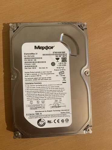 hard disk qiymətləri: Hard disk 160 GB
tam islekdir