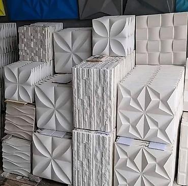 3d şəkillər: 3D dekorativ divar panelləri - Material: yüngül və davamlı 3D — 9