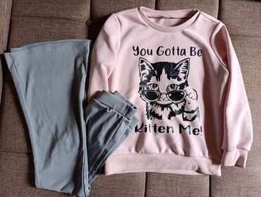 stitch helanke: Set: Leggings, Sweatshirt, 110-116