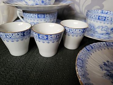 solingen posuđe: Sevis za kafu,caj,zestinu 1949 do 1954 godina China Blau Setmann — 9