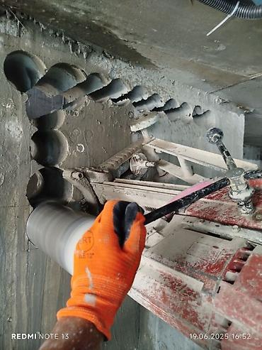 Beton işləri: #Betonkesme #betondeşmə Beton kubik kərpic - dən kəsim deşim — 12