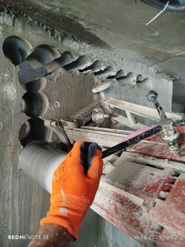 Beton işləri: Səssiz tozsuz səliqəli kəsim. Beton katlavan monolit kubik — 15