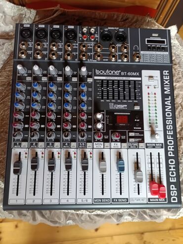 Mikrofonlar: Ses guclendiriciMəhsul: Boytone BT-60MX – 6 kanallı peşəkar rəqəmsal