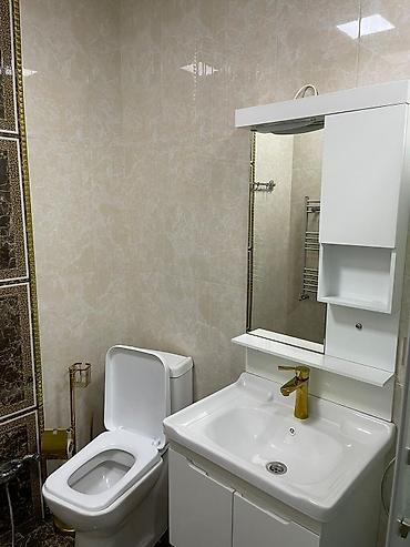 hamam dekoru: Müasir üslubda təmir olunmuş sanitar qovşaq və giriş dəhlizi təqdim — 2