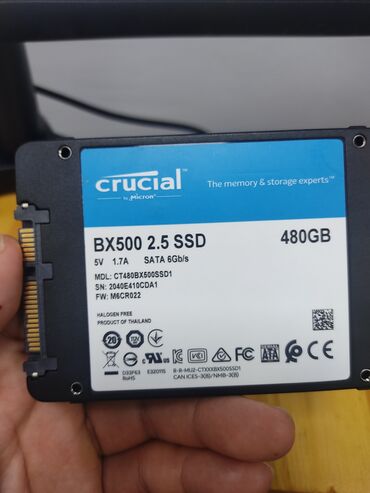 Жесткие диски, переносные винчестеры: Продаю жёсткий ssd диск, bx500 на 480gb, не пользовался, лежит без