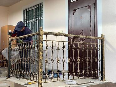 məhəccər şəkilləri: Balkon məhəccəri, Polad — 1