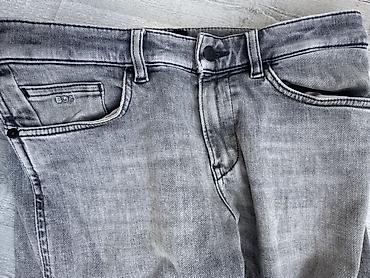 Cinslər: HUGO BOSS “Delaware” kişi cins şalvarı – Slim-fit - Rəng: boz (grey — 7